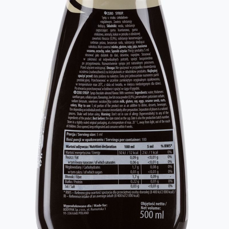 Sos 6PAK Syrup ZERO 500 ml Chocolate Almond 2