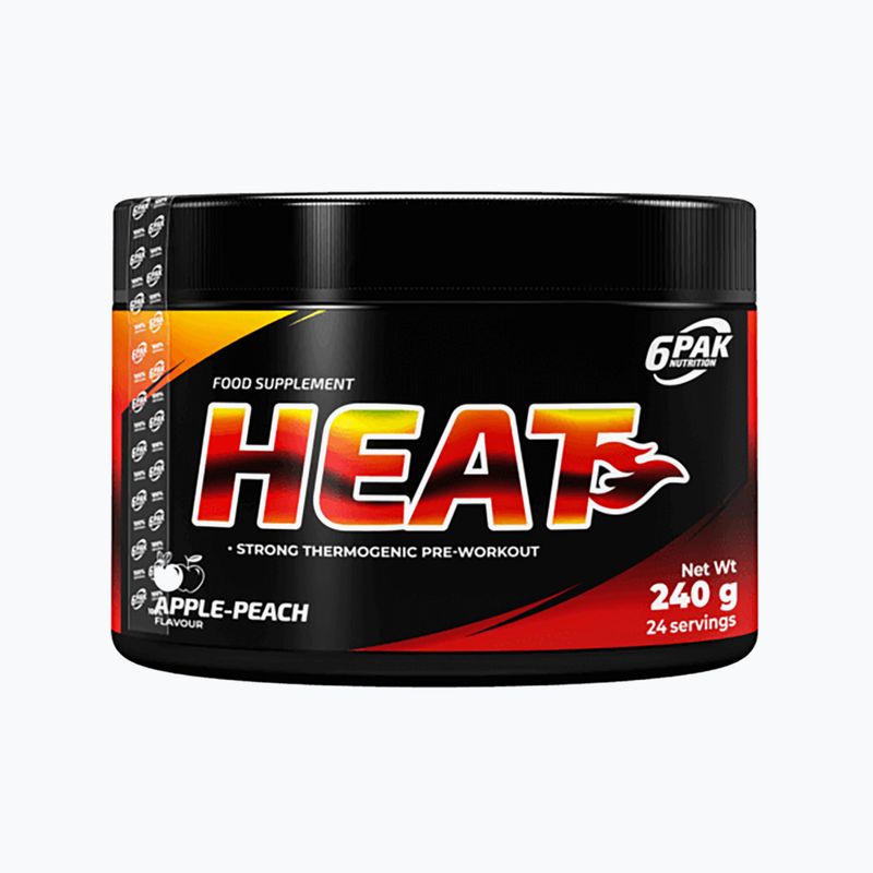 Przedtreningówka 6PAK Heat 240 g Apple Peach