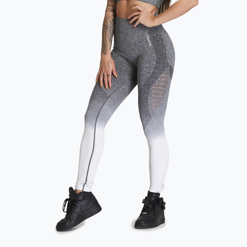 Legginsy damskie Carpatree Phase Seamless grey/white ombre