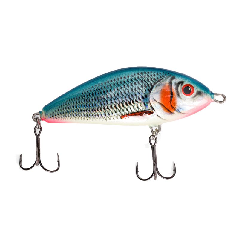 Wobler Salmo Fatso FLO bleeding blue shad
