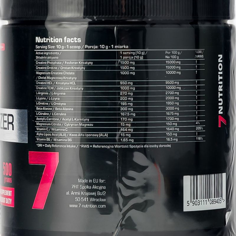 Kreatyna 7Nutrition BB Volumizer 500 g 3