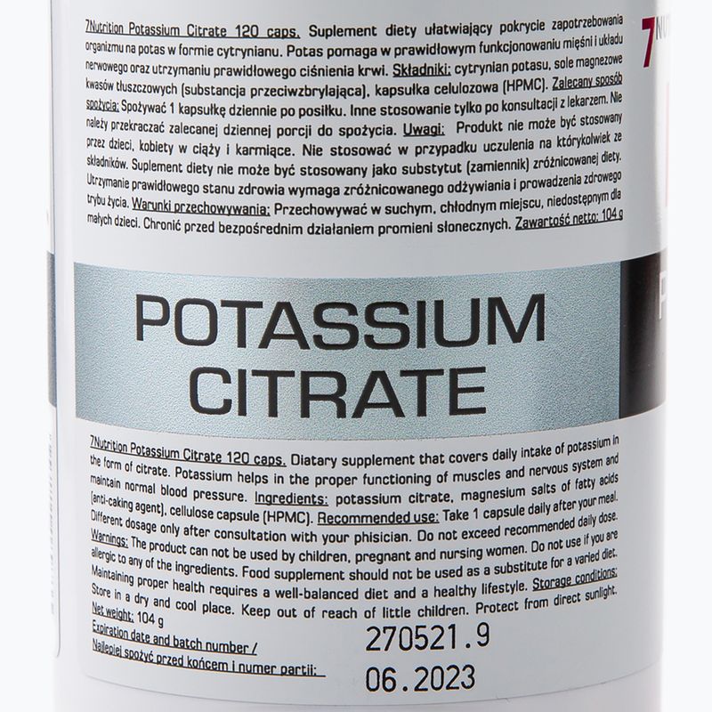 Potas 7Nutrition Potassium 120 kapsułek 2