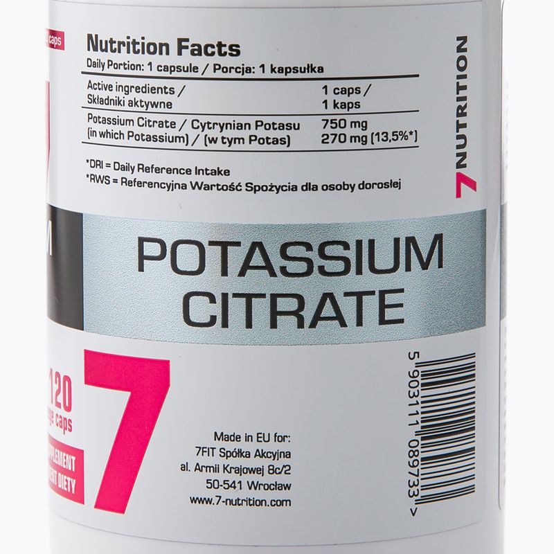 Potas 7Nutrition Potassium 120 kapsułek 3