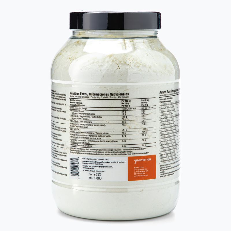 Kazeina micelarna 7Nutrition Micellar Casein 1000 g Vanilla 3