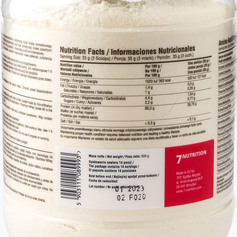 Whey 7Nutrition Isolate 90 2 kg Strawberry Banana 2