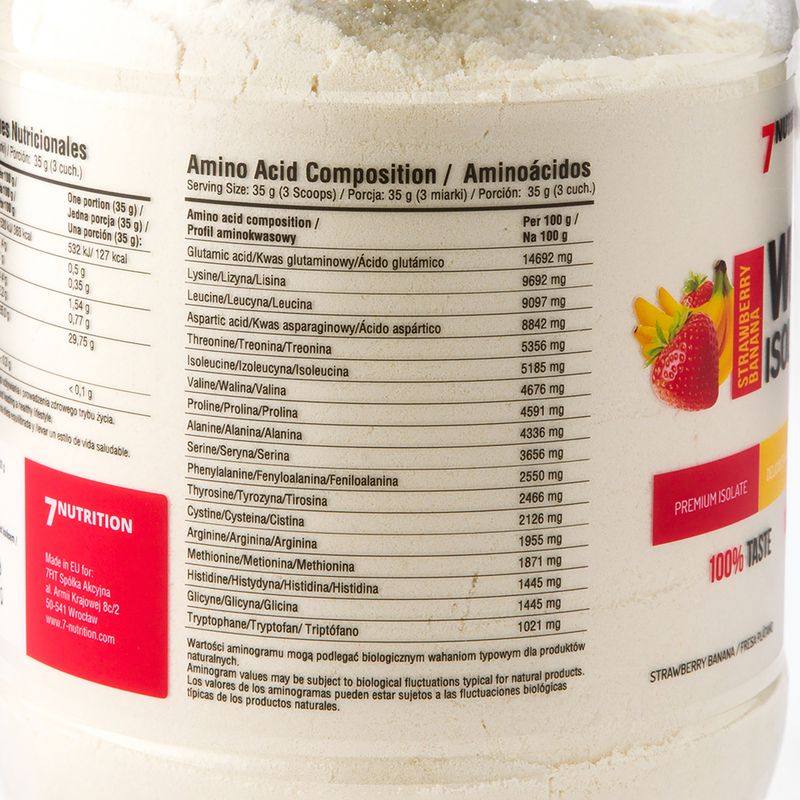 Whey 7Nutrition Isolate 90 2 kg Strawberry Banana 3