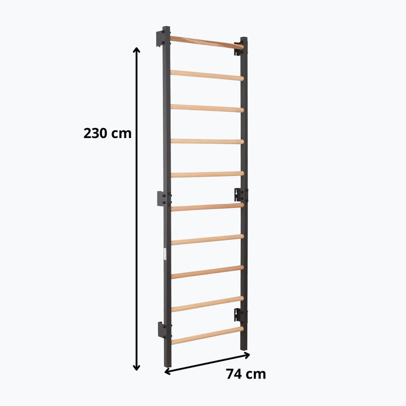 Drabinka gimnastyczna RINAGYM Steel 1 graphit 9
