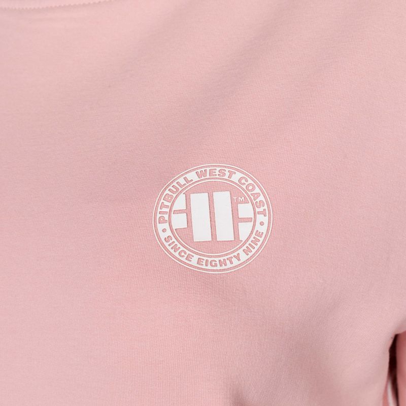 Bluza damska Pitbull Crewneck F.Terry „Small Logo” powder pink 3