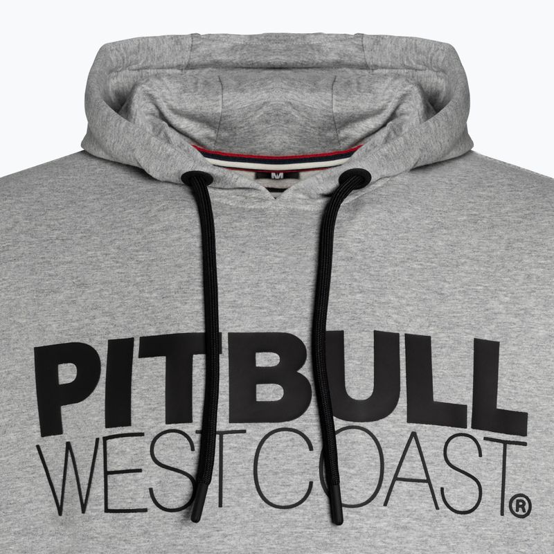 Bluza męska Pitbull Hooded French Terry TNT grey/melange 3