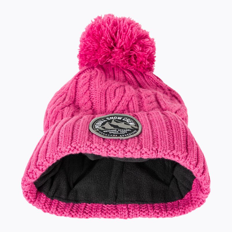 Czapka zimowa Pitbull Beanie Snow Crew pink 5