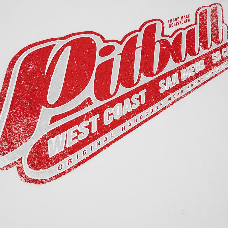 Koszulka męska Pitbull RED BRAND white 3