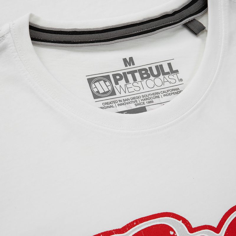 Koszulka męska Pitbull RED BRAND white 4