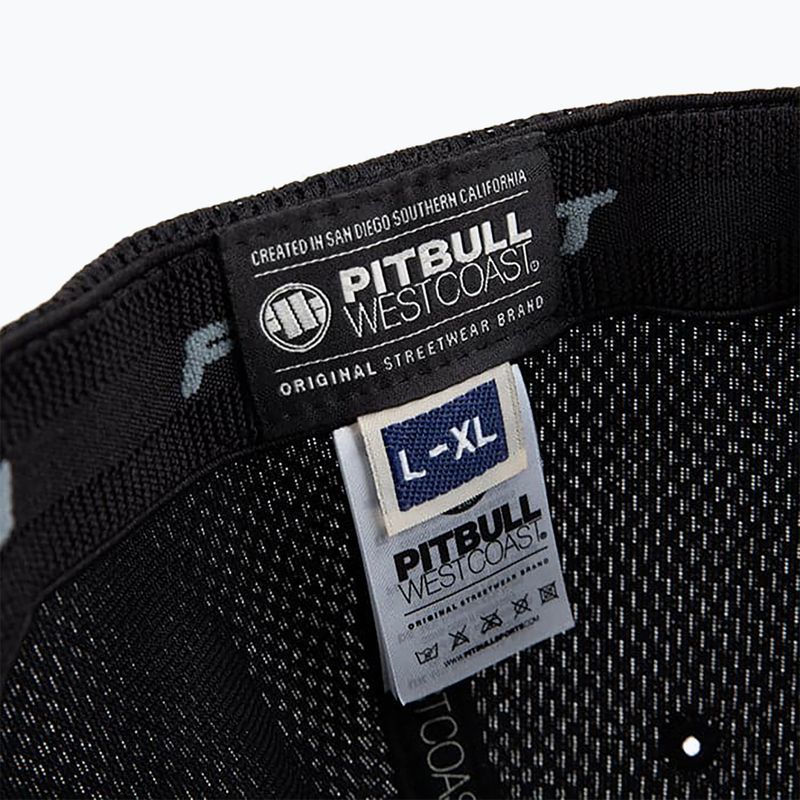 Czapka z daszkiem męska Pitbull Mesh Full Cap California Dog black 3