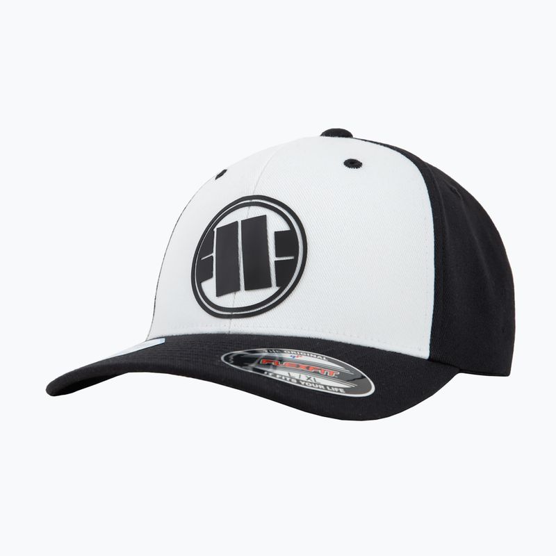 Czapka z daszkiem męska Pitbull Full Cap New Logo white/black