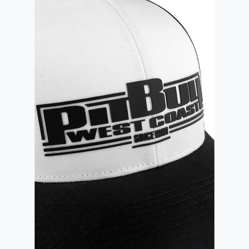 Czapka z daszkiem Pitbull Classic Boxing white/black 4