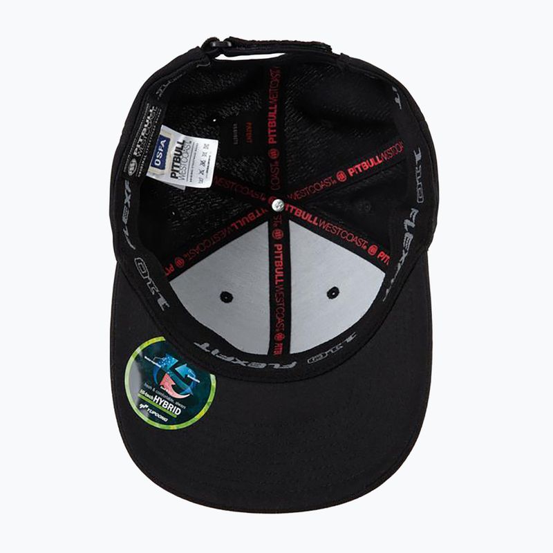 Czapka z daszkiem męska Pitbull Snapback Seascape black/red print 4