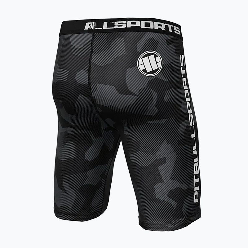 Spodenki kompresyjne męskie Pitbull Shorts Dillard grey camo 2