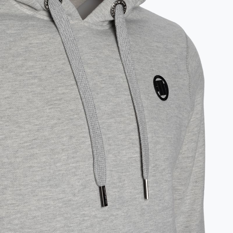 Bluza męska Pitbull Hooded Small Logo 21 grey/melange 3