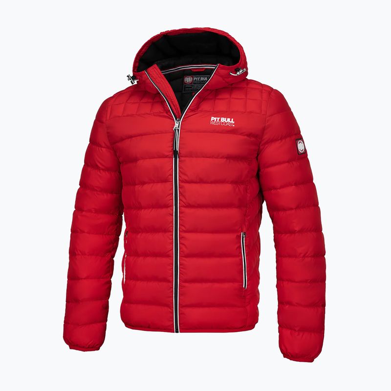 Kurtka zimowa męska Pitbull Padded Hooded Seacoast red 3