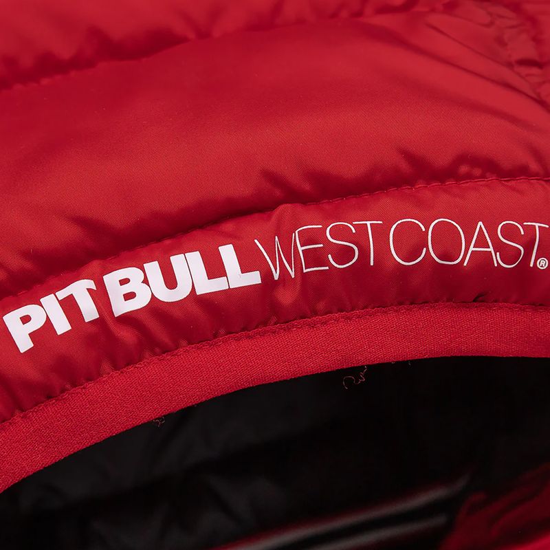 Kurtka zimowa męska Pitbull Padded Hooded Seacoast red 7