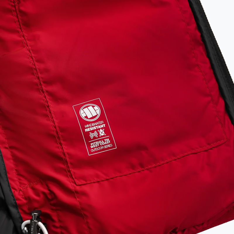 Kurtka zimowa męska Pitbull Padded Hooded Seacoast red 11