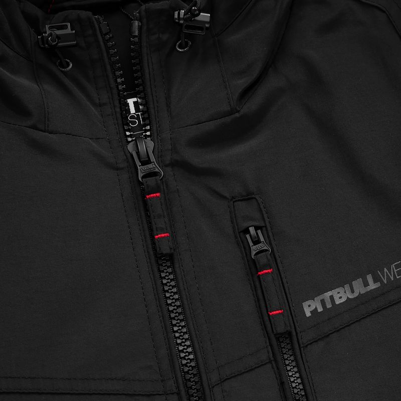Kurtka zimowa męska Pitbull Spinnaker 2 Hooded black 3
