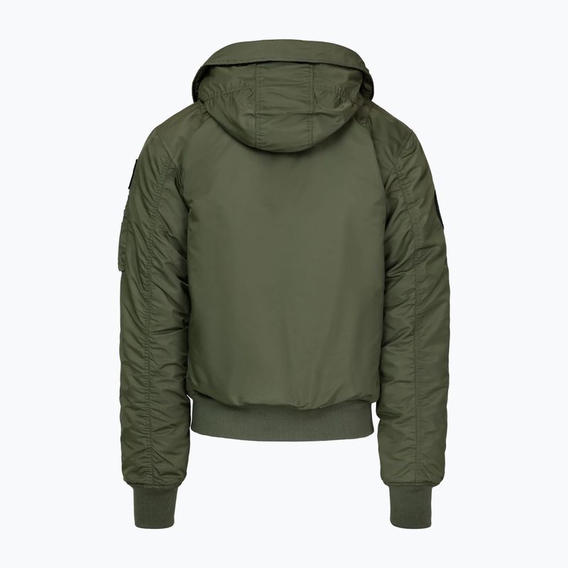 Kurtka męska Pitbull Sherpa Hooded Bomber olive 6