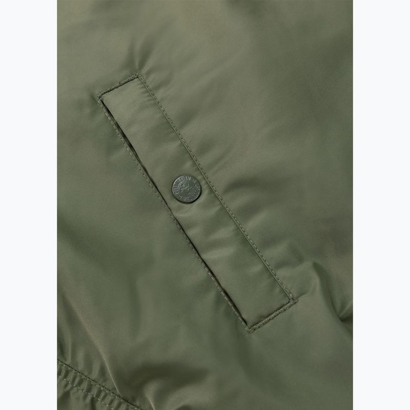 Kurtka męska Pitbull Sherpa Hooded Bomber olive 12