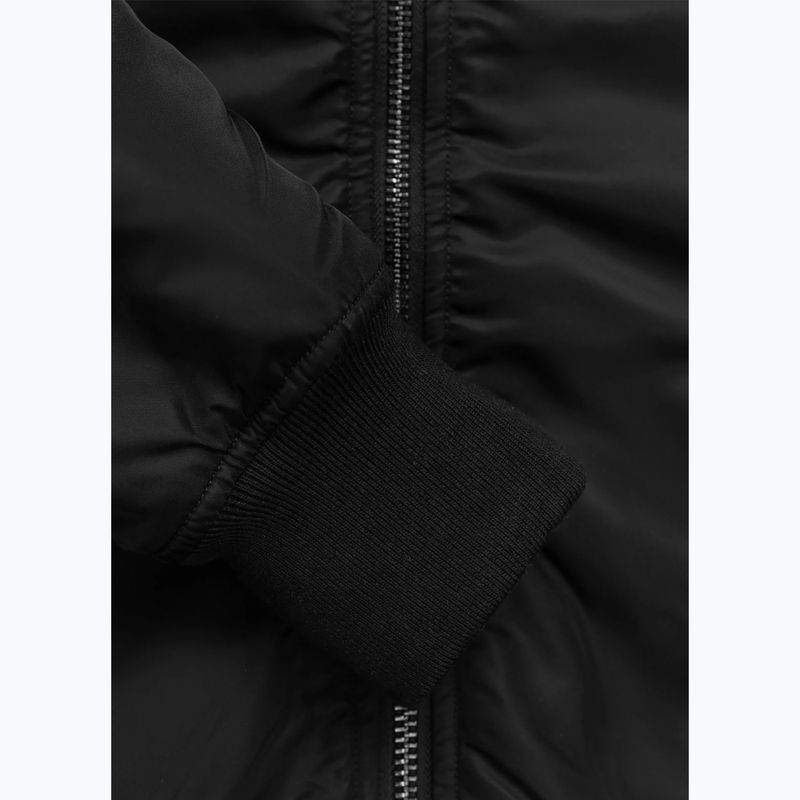Kurtka męska Pitbull Sherpa Hooded Bomber black 13