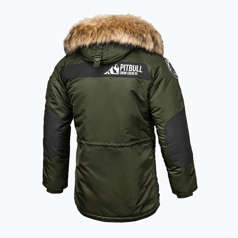 Kurtka zimowa męska Pitbull Alder Fur Parka olive 2