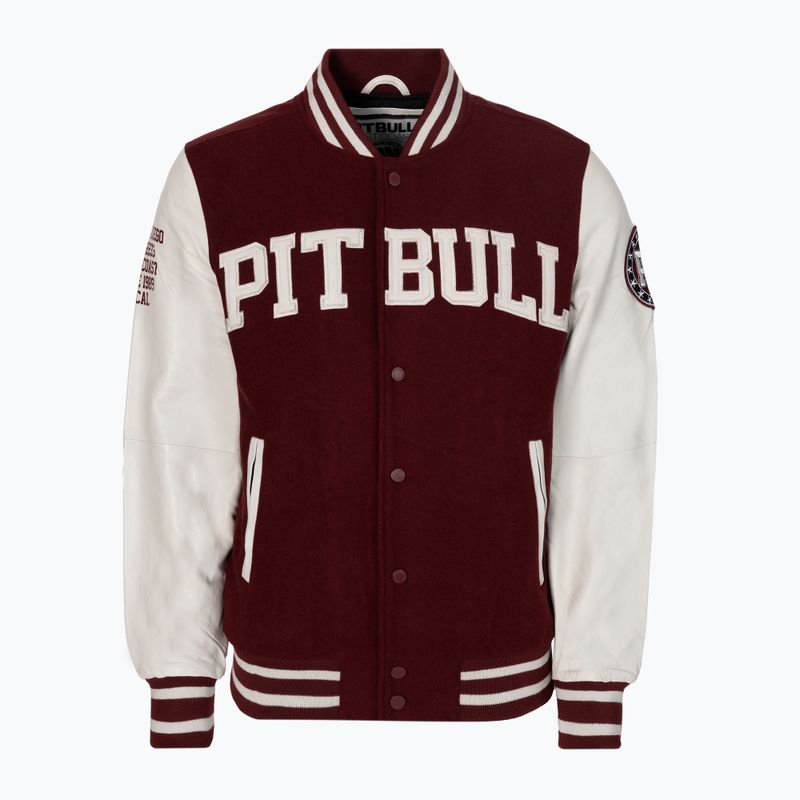 Kurtka męska Pitbull Varsity Melton Wilson white