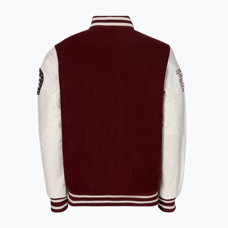 Kurtka męska Pitbull Varsity Melton Wilson white 2