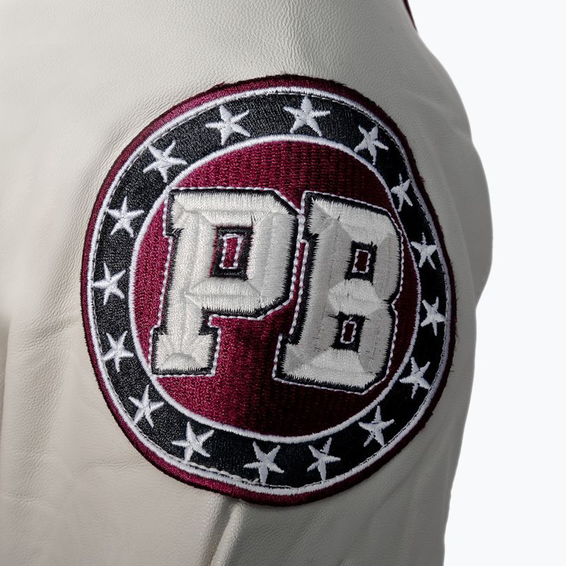 Kurtka męska Pitbull Varsity Melton Wilson white 3