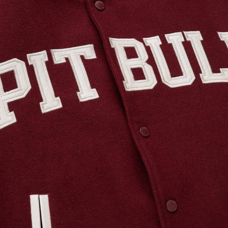 Kurtka męska Pitbull Varsity Melton Wilson white 5