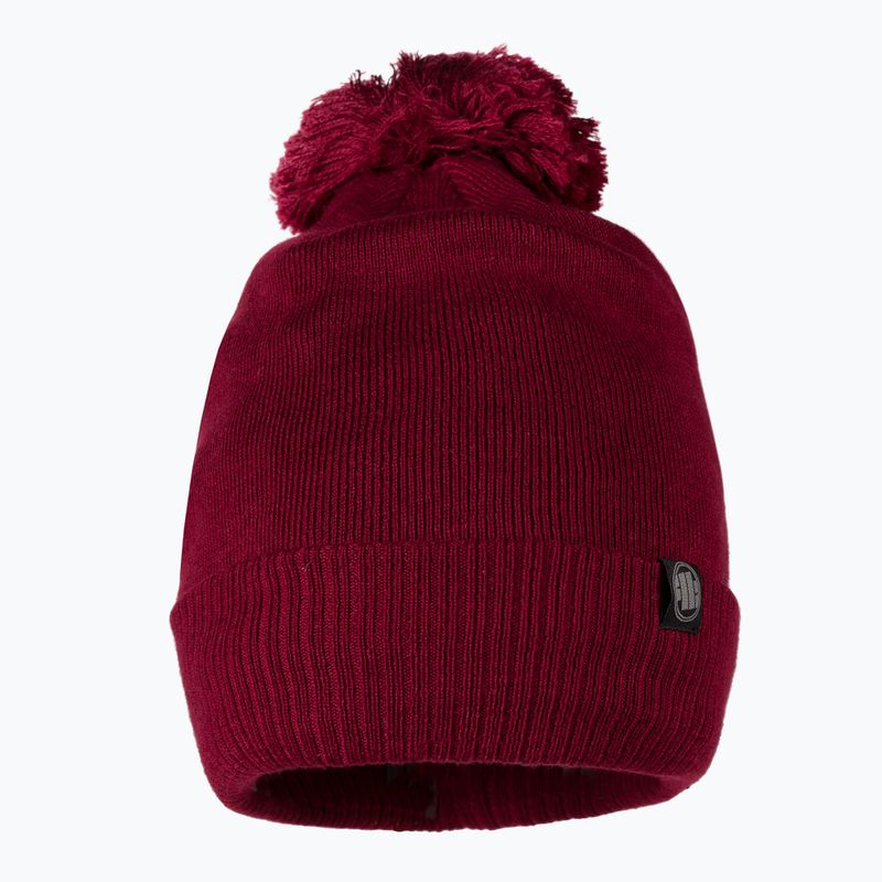 Czapka zimowa męska Pitbull Beanie Bubble Small Logo burgundy 2