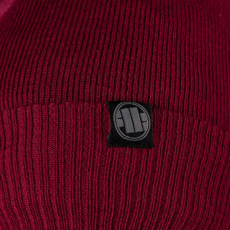 Czapka zimowa męska Pitbull Beanie Bubble Small Logo burgundy 3