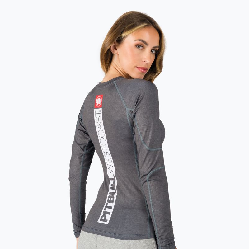 Rashguard longsleeve damski Pitbull Rash L-S Hilltop grey/melange 3