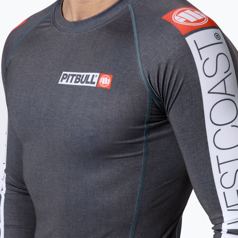 Rashguard longsleeve męski Pitbull Rash L-S Hilltop grey/melange 4