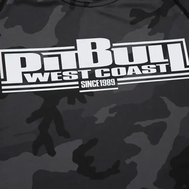 Rashguard damski Pitbull Rash T-S All black camo 3