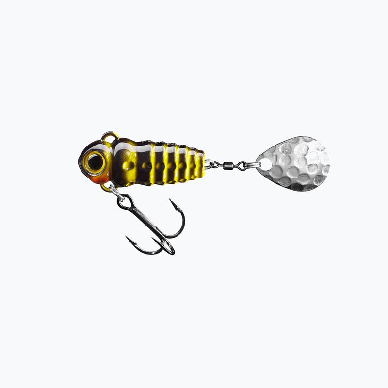 Przynęta wirujący ogonek SpinMad Crazy Bug Tail czarno-żółta 2401