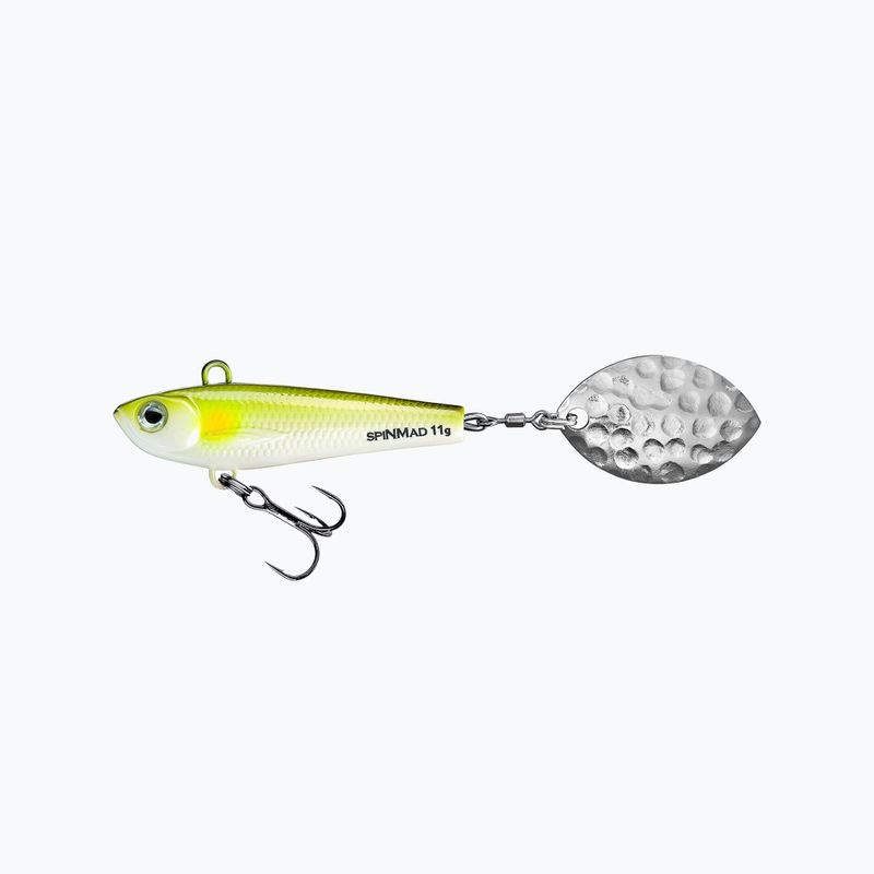 Przynęta wirujący ogonek SpinMad Pro Spinner Tail żółto-biała 2904