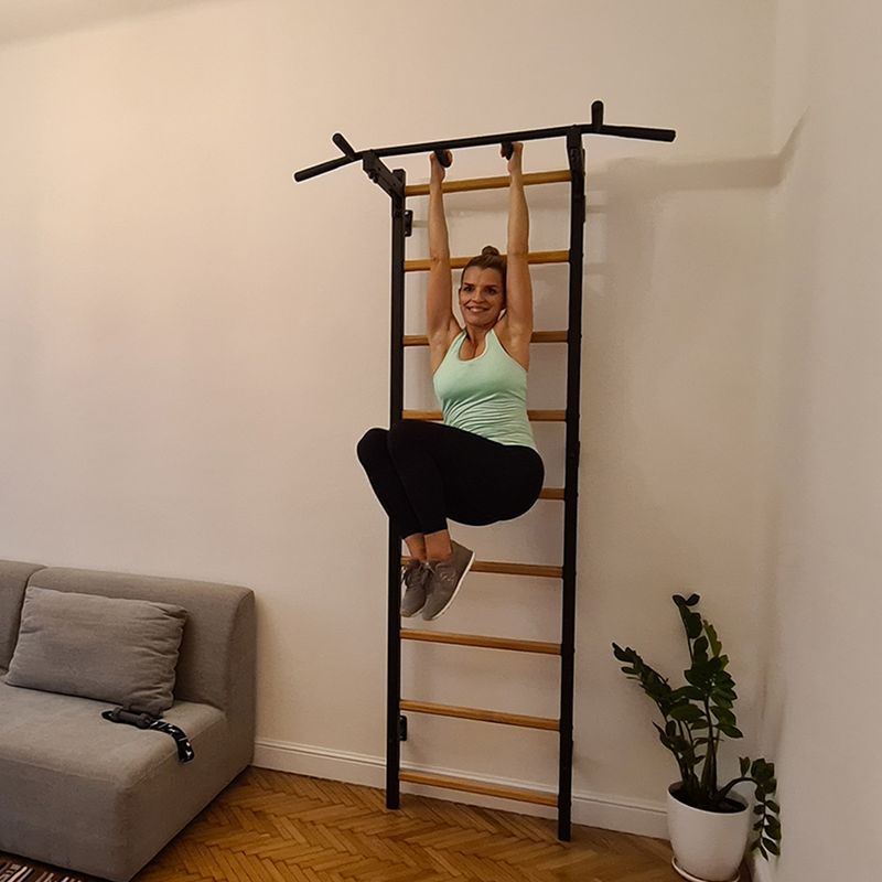 Drabinka gimnastyczna BenchK czarna BK-721B 16