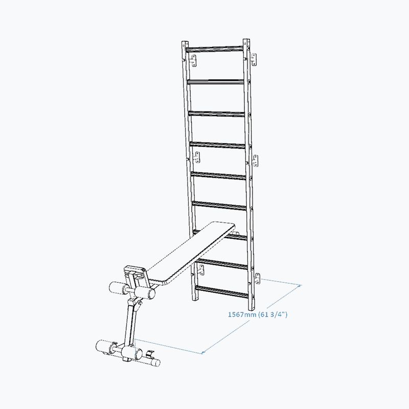 Ławka treningowa BenchK czarna BK-B1B 3