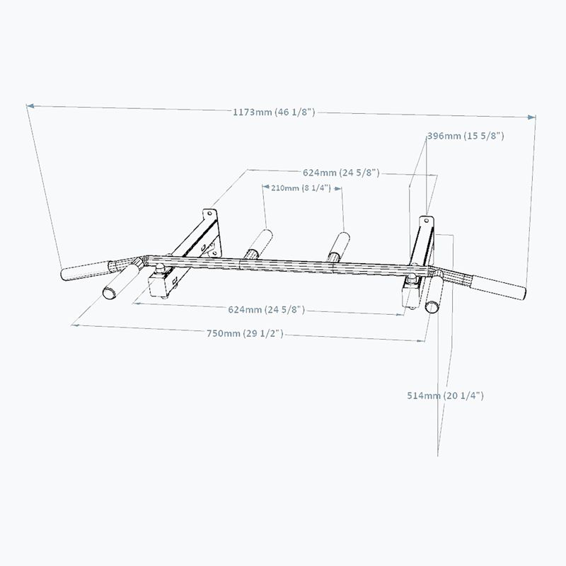 Drążek BenchK Pull Up Bar czarny PB2B 7