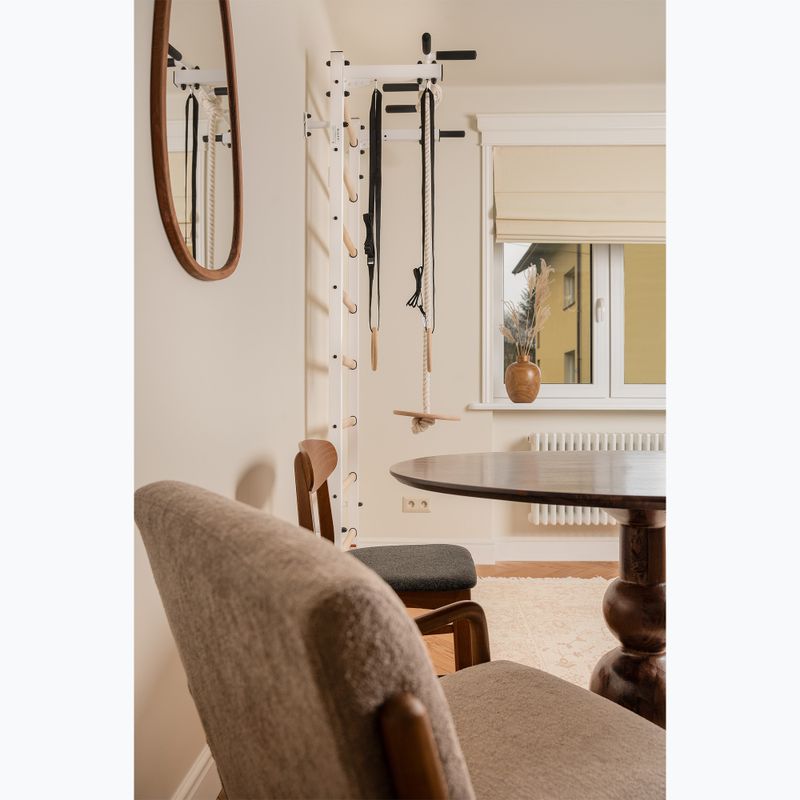 Drabinka gimnastyczna BenchK biała BK-221W+A204 14