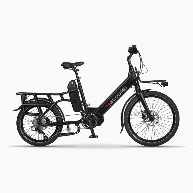 Rower elektryczny EcoBike Cargo 48V 16Ah Trapez Cargo+X300 10.4Ah 1200Wh Greenway black