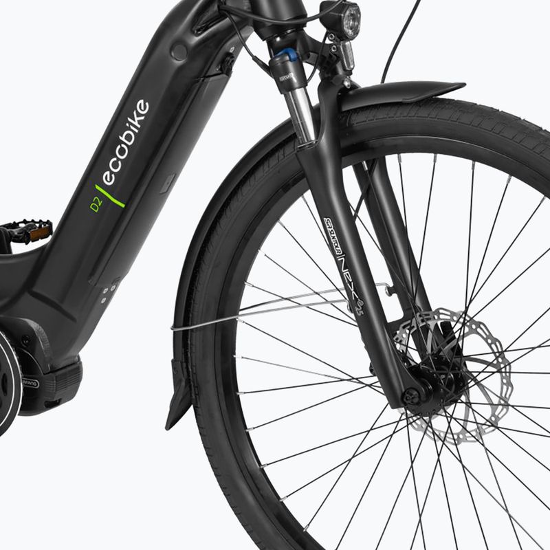 Rower elektryczny EcoBike D2 City 48V 14Ah 672Wh Smart BMS black 10