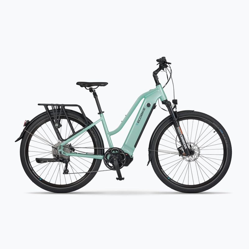 Rower elektryczny damski EcoBike LX 500/X500 48V 17.5Ah 840Wh LG mint