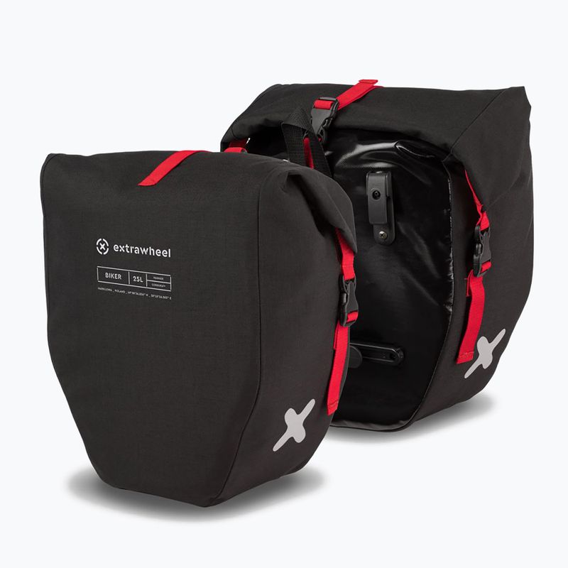 Sakwy rowerowe Extrawheel Biker Premium 2 x 25 l black