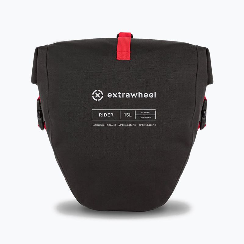 Sakwy rowerowe Extrawheel Rider Premium 2 x 15 l 2023 black 4